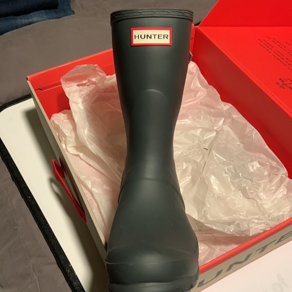 Hunter Women’s original back adj short boots Size 7 color Firth/Atlantis - Picture 6 of 15